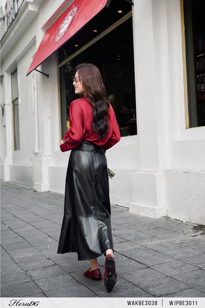 Hiển thị chi tiết cho Chân váy da dáng đuôi cá Ảnh của Chân váy da dáng đuôi cá